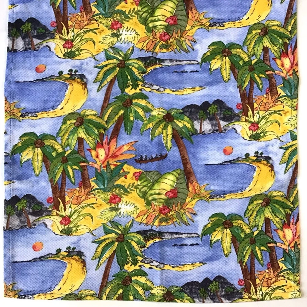 Kitchen Dish Tea Hand Towel 18”x27” Destination Linens Colorful Hawaii Tropical